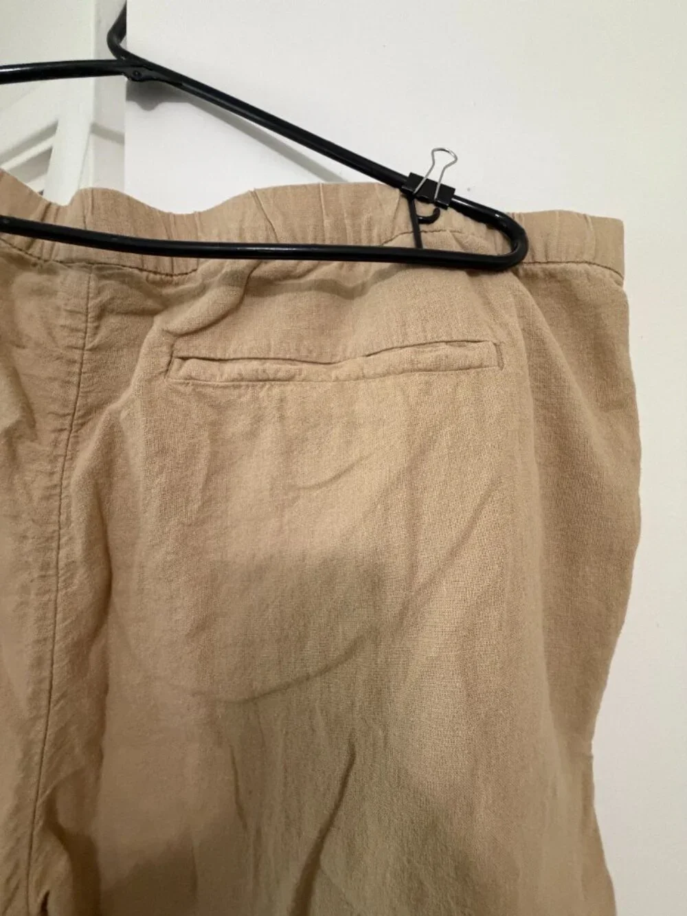 Men's H&M Regular Fit Linen Pants size XXL Khaki